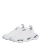 Dolce & Gabbana White Slip On Wave Low Top Sneakers Shoes