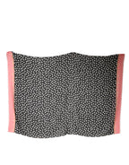 Dolce & Gabbana Black White Polka Dots Fringes Wrap Scarf
