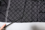 Dolce & Gabbana Black Circles Silk Fringes Shawl Wrap Scarf