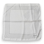 Dolce & Gabbana White Polka Dots Square Handkerchief Scarf