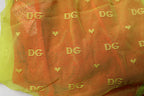 Dolce & Gabbana Red Yellow Tulle Mid Waist Panty Underwear
