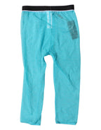 Dolce & Gabbana Light Blue DG Logo Nylon Cropped Tights Underwear
