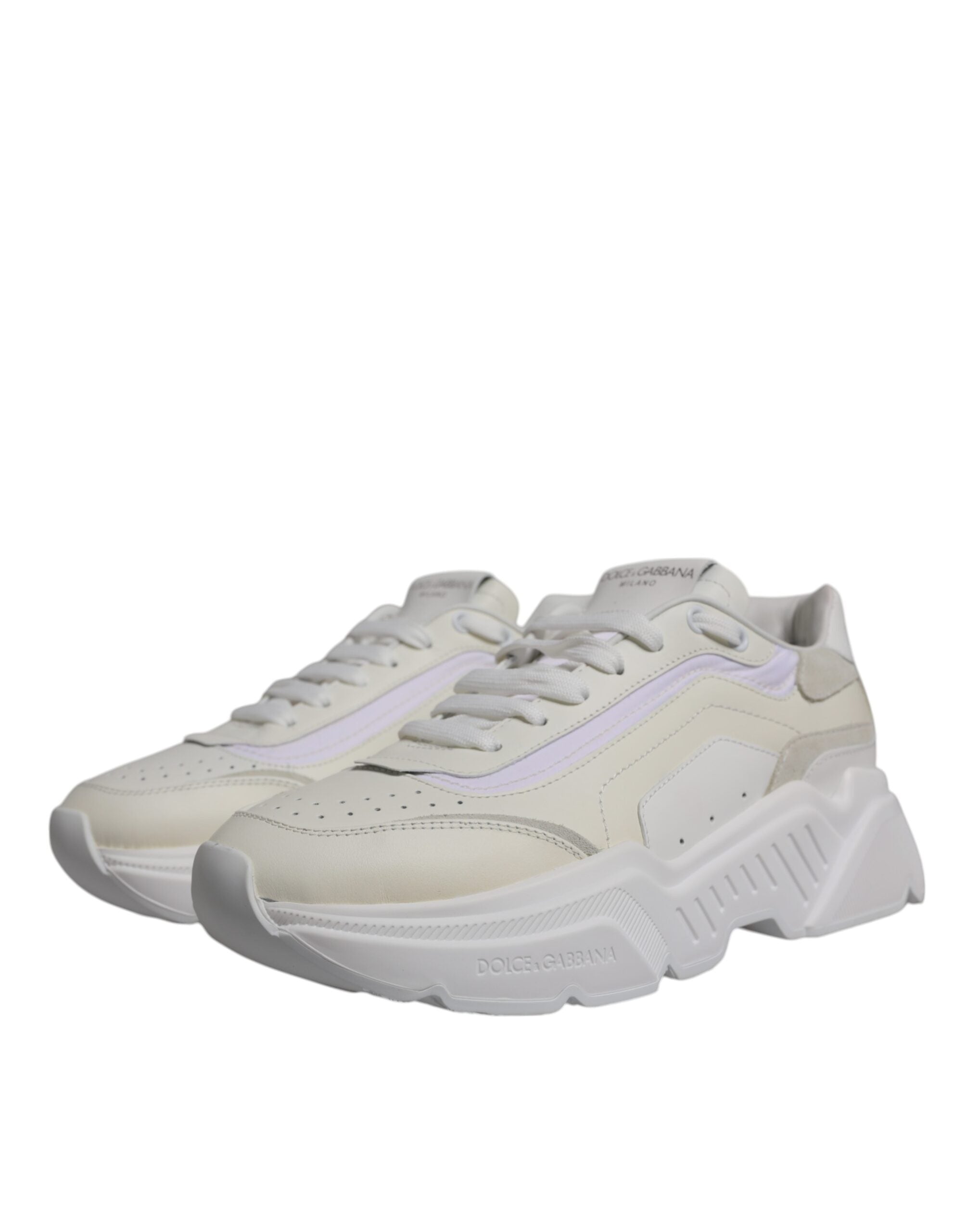 Dolce & Gabbana White Daymaster Low Top Sneakers Shoes