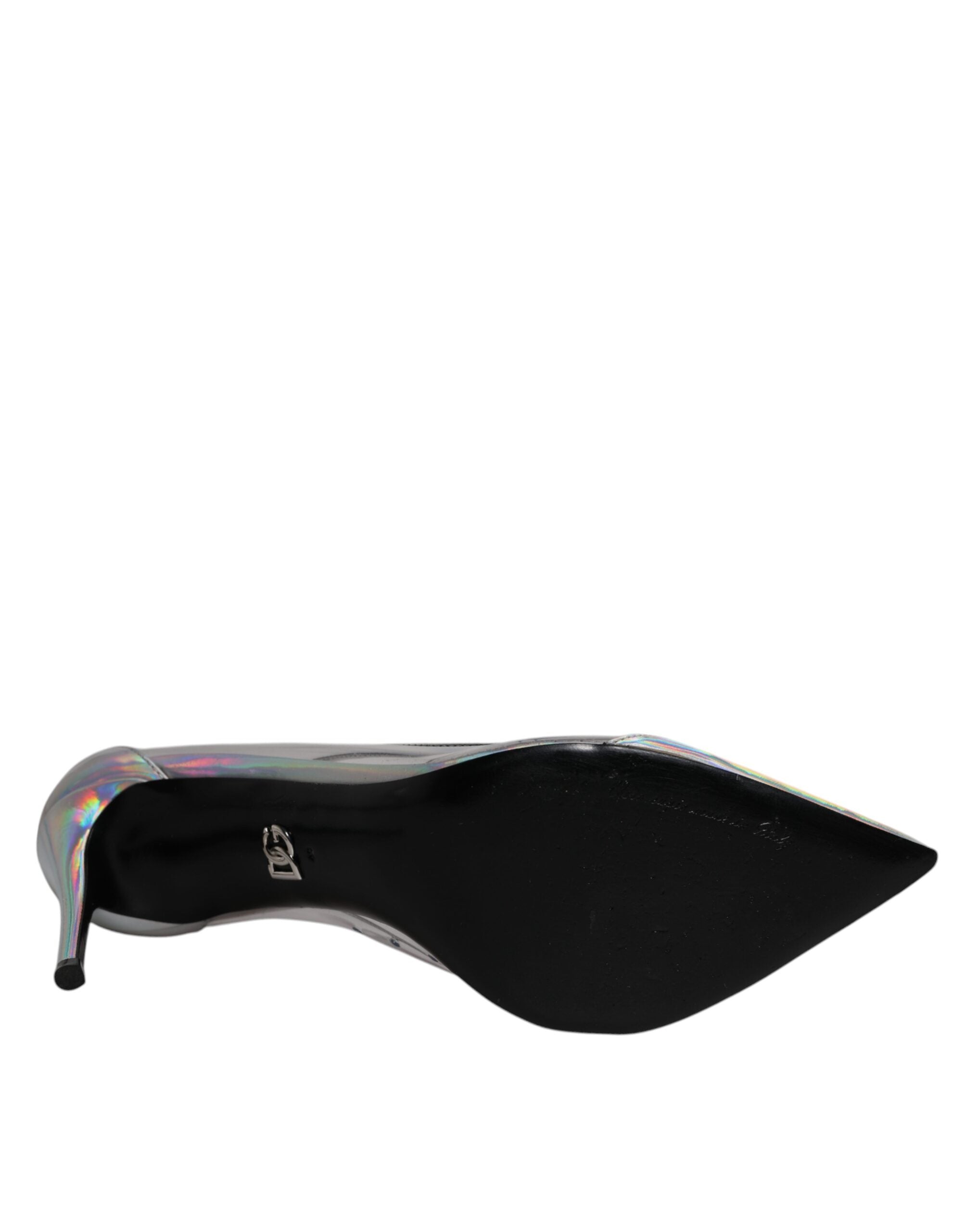 Dolce & Gabbana Multicolor Iridescent Pointed Toe Pumps Shoes