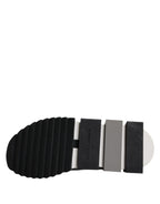 Dolce & Gabbana Black White Slip On Sorrento Sneakers Shoes