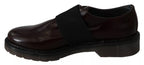 Dr. Martens Dark Brown Leather Elastic Strap Shoes
