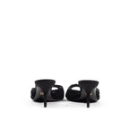 Dolce & Gabbana Black Cotton Mules
