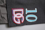 Dolce & Gabbana Dark Gray Cotton Layered Straight Sweatpants Pants