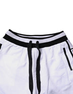 Dolce & Gabbana Black White Cotton Layered Sweatpants Pants