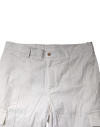 Dolce & Gabbana White Cotton Jogger Cargo Skinny Pants