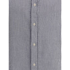 Deperlu Blue Cotton Pattern Shirt