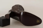 Dolce & Gabbana Brown Exotic Leather Heels High Boots Shoes