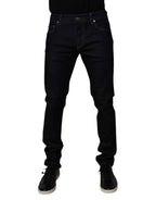 Dolce & Gabbana Black Cotton Stretch Men Skinny Denim Jeans