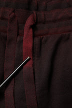 Dolce & Gabbana Bordeaux Cotton Bermuda Sweatshorts Shorts