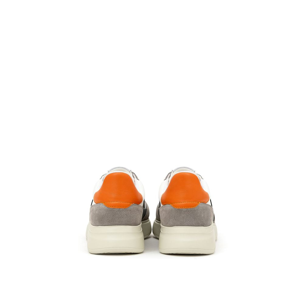 Axel Arigato Bicolor Fabric And Leather Athletic Sneakers