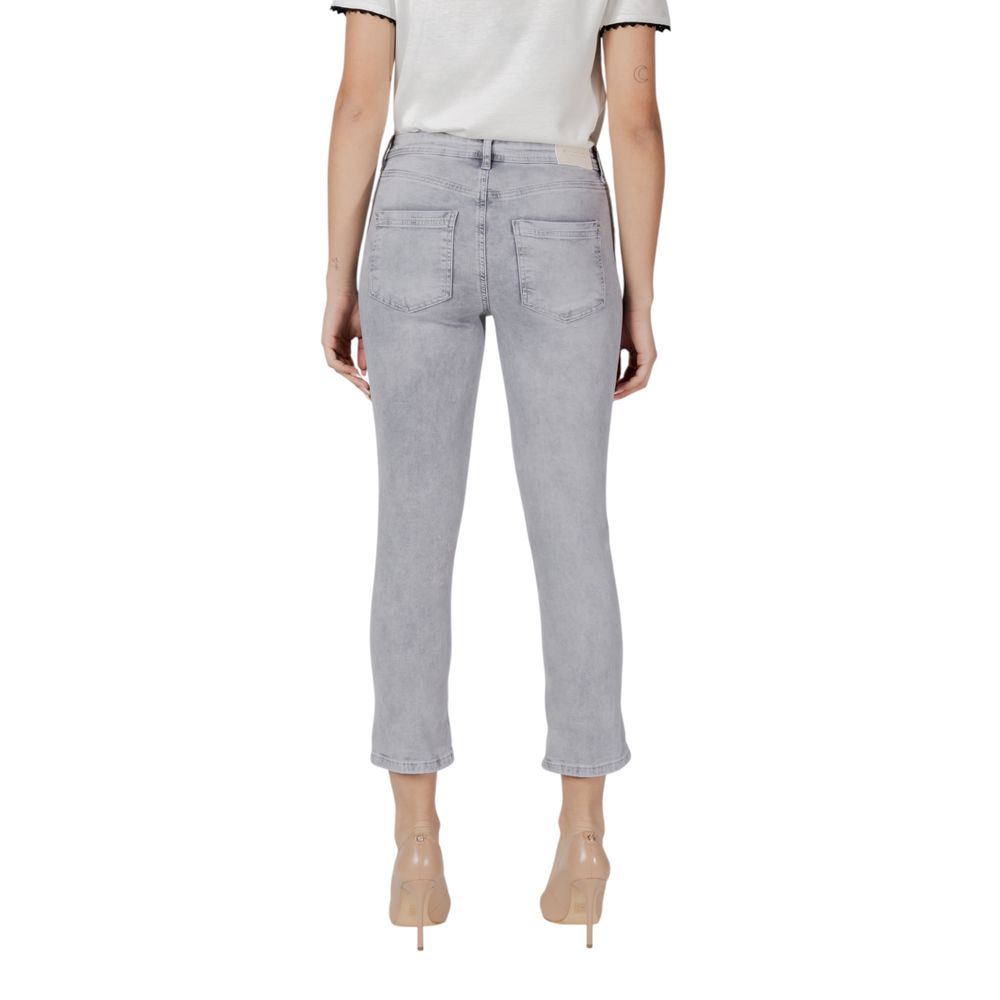 Street One Gray Cotton Skinny Jeans