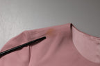 Dolce & Gabbana Pink A-line Flare Viscose 3/4 Sleeves Dress