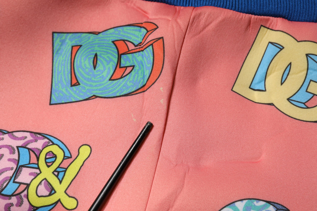 Dolce & Gabbana Pink Logo Monogram Jogger Sweatpants Pants