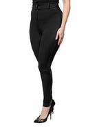 Dolce & Gabbana Black Nylon High Waist Slim Fit Pants