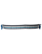 Dolce & Gabbana Multicolor Stripes Silk Fringes Neck Foulard Scarf