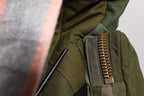 Dolce & Gabbana Military Green Patchwork Travel Backpack Bag