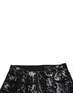 Dolce & Gabbana Black Tie Dye Cotton Straight Men Denim Jeans