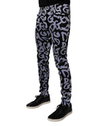 Dolce & Gabbana Black Logo Monogram Cotton Skinny Denim Jeans