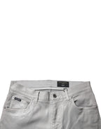 Dolce & Gabbana Gray Cotton Stretch Men Slim Fit Denim Jeans