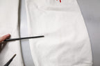 Dolce & Gabbana White Corals Tattered Straight Denim Jeans