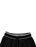 Dolce & Gabbana Black Mid Waist Jogger Men Sweatpants Pants