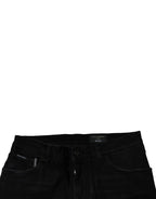 Dolce & Gabbana Black Ripped Cotton Skinny Men Denim Jeans