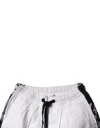Dolce & Gabbana White Cotton Cargo Jogger Sweatpants Pants
