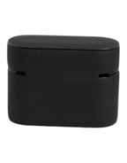 Dolce & Gabbana Black Orange Silicone Embossed Logo Airpods Case
