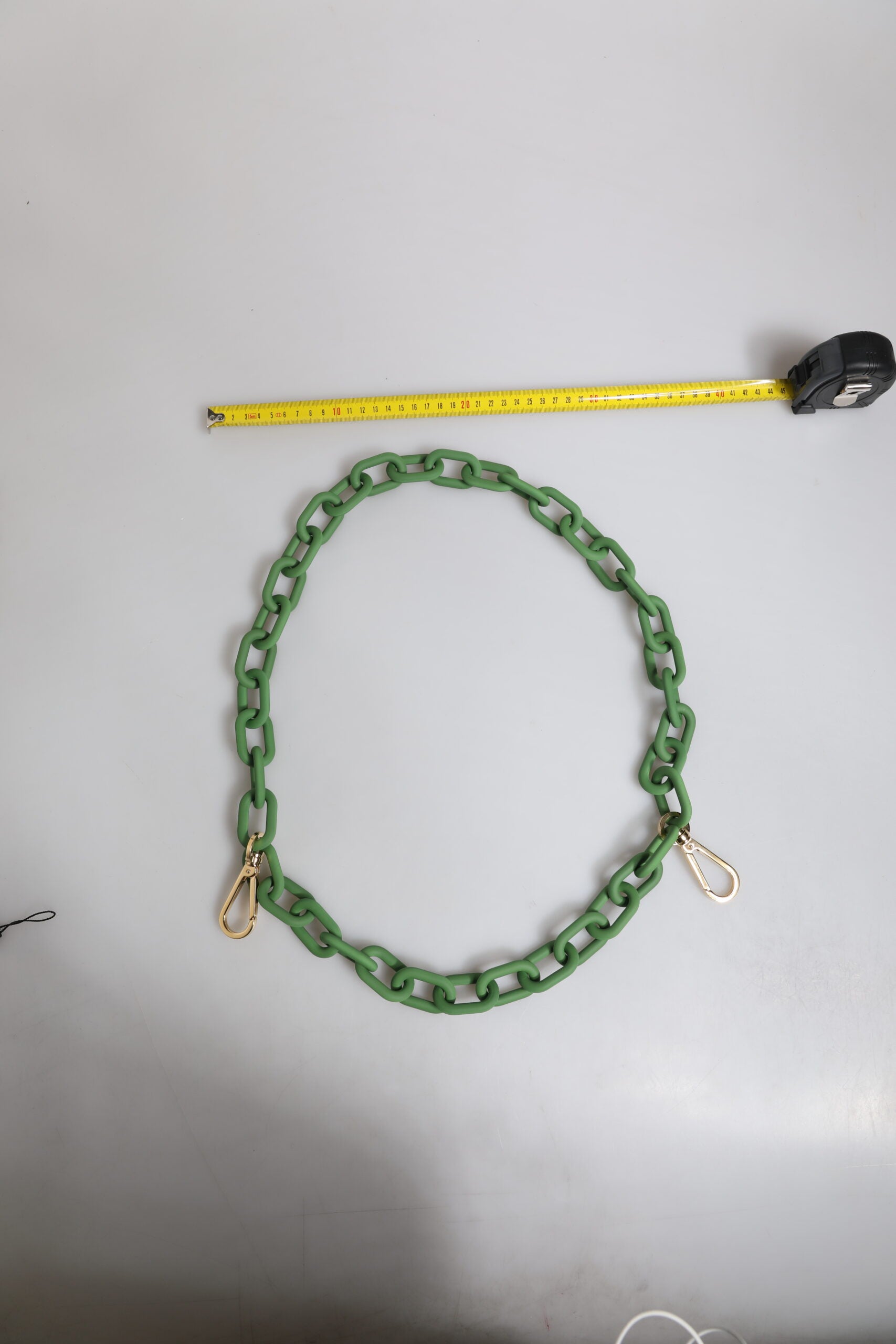 Dolce & Gabbana Green Plexy Acrylic Chunky Gold Hardware Wallet Chain