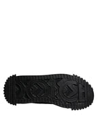 Dolce & Gabbana Black Logo Lace Up Low Top NS1 Sneakers Shoes
