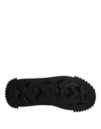 Dolce & Gabbana Black Logo Lace Up Low Top NS1 Sneakers Shoes