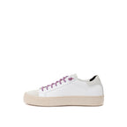 P448 White Leather Athletic Sneakers