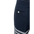 Thom Browne Blue Marabou Casual Pants
