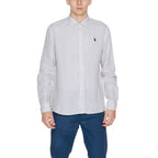 U.S. POLO ASSN. Beige Linen Dress Shirt