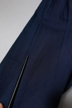 Dolce & Gabbana Dark Blue Cotton GOLD Dress Formal Shirt