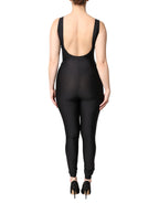 Dolce & Gabbana Black Sleeveless Bodycon Women Jumpsuit Dress
