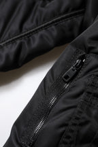 Dolce & Gabbana Black Nylon Full Zip Bustier Corset Jacket