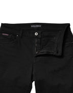 Dolce & Gabbana Black Cotton Mid Waisted Skinny Denim Jeans