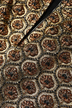 Dolce & Gabbana Brown Polyester Brocade A-line Mini Skirt