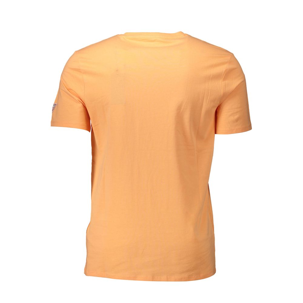 Guess Jeans Arancione Cotton Mens T-Shirt