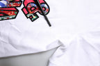 Dolce & Gabbana White Cotton Logo Print Round Neck T-shirt
