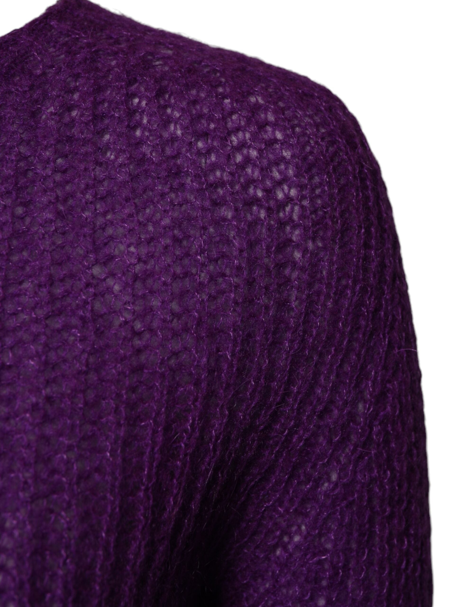 PINK MEMORIES Violet Knitted Long Sleeves Round Neck Sweater