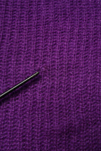 PINK MEMORIES Violet Knitted Long Sleeves Round Neck Sweater