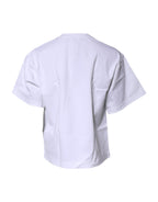 Dolce & Gabbana White Bellissima Cotton Crew Neck T-shirt
