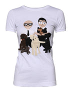 Dolce & Gabbana White #DGFAMILY Embroidery Cotton T-shirt
